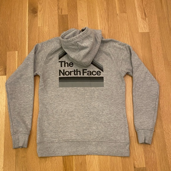 The North Face Gray Sweatshirt w Hood/ Pullover /Back Screen-Print  / Female S - Picture 11 of 16